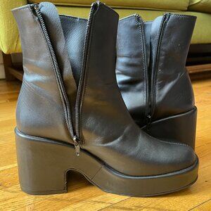 Intentionally Blank Maria Platform Ankle Boot